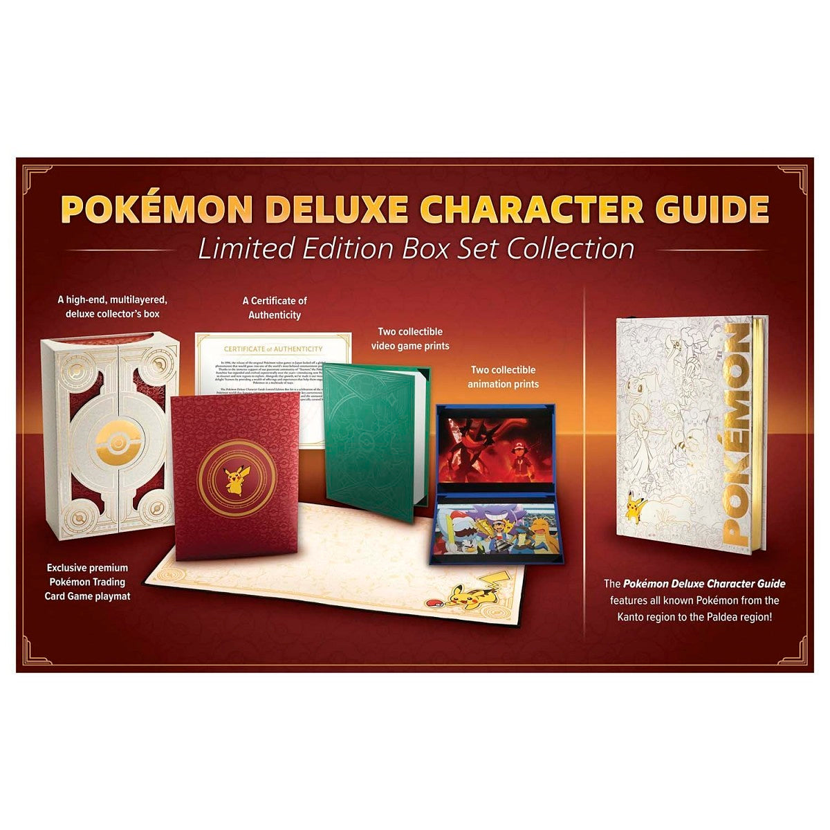 Pokémon Deluxe Character Guide Limited Edition Box Set Collection